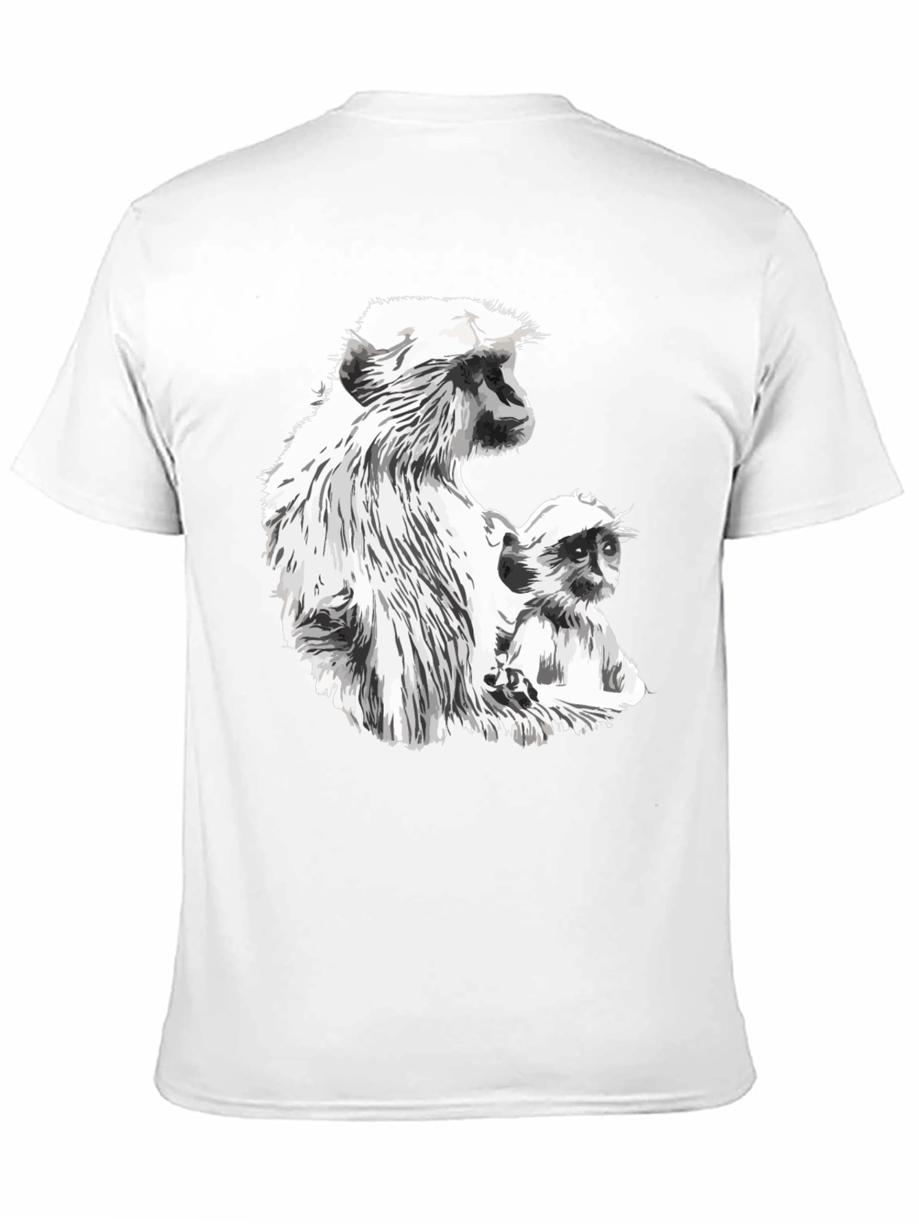 Monkey Graphic Black T-Shirt