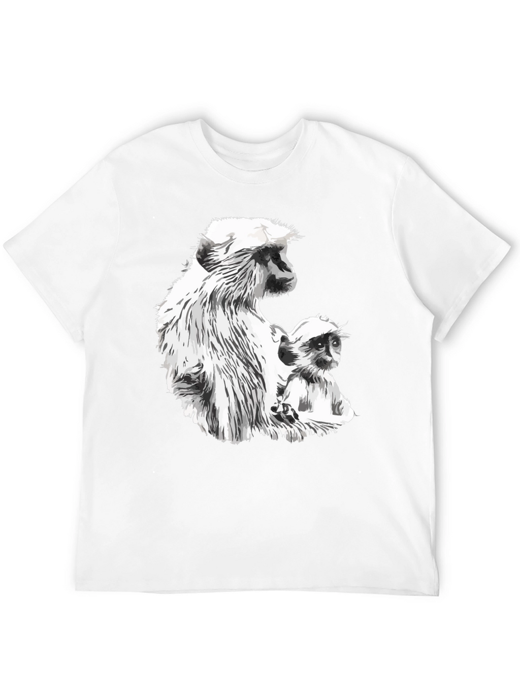 Monkey Graphic Black T-Shirt