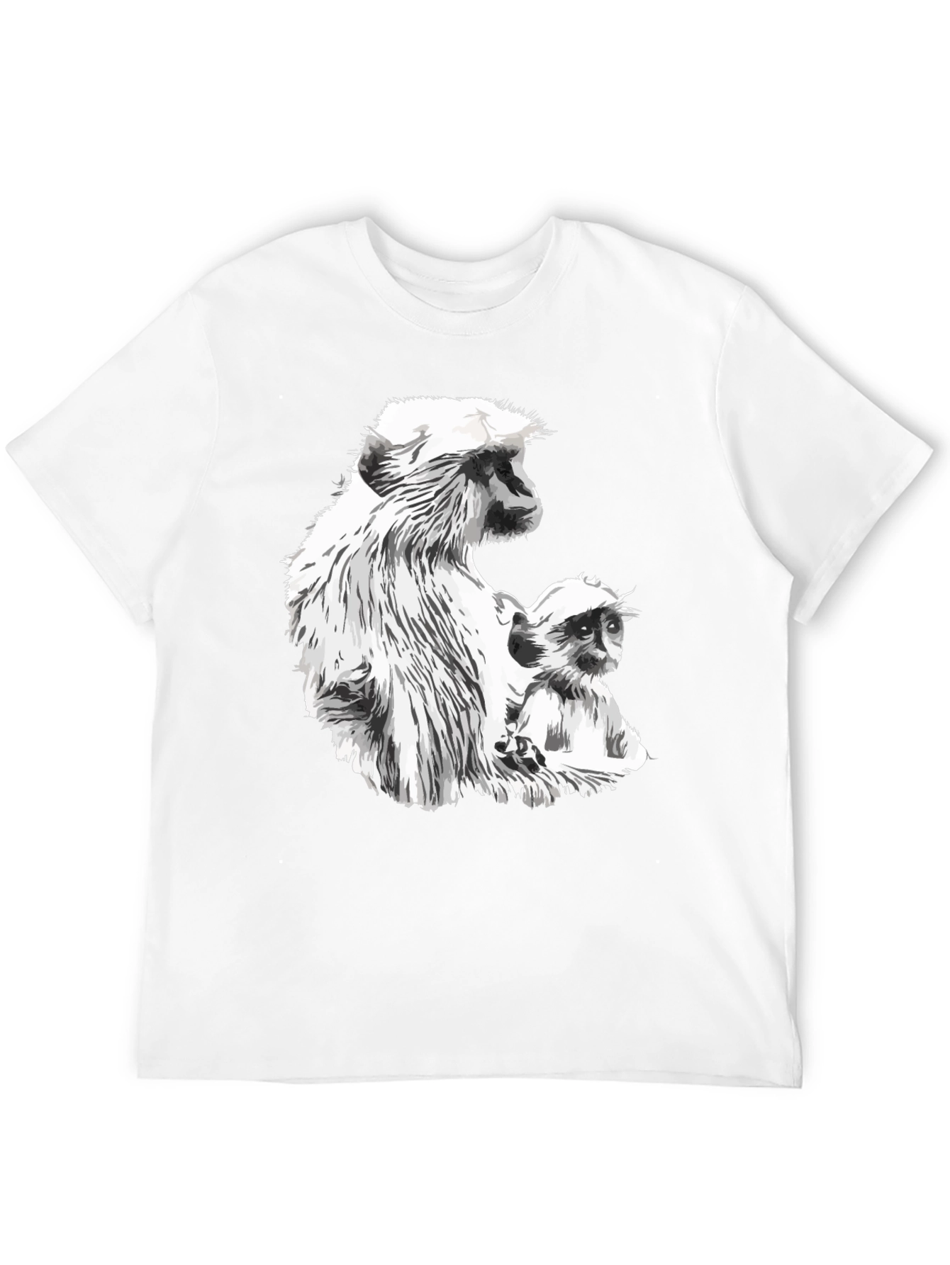 Monkey Graphic Black T-Shirt