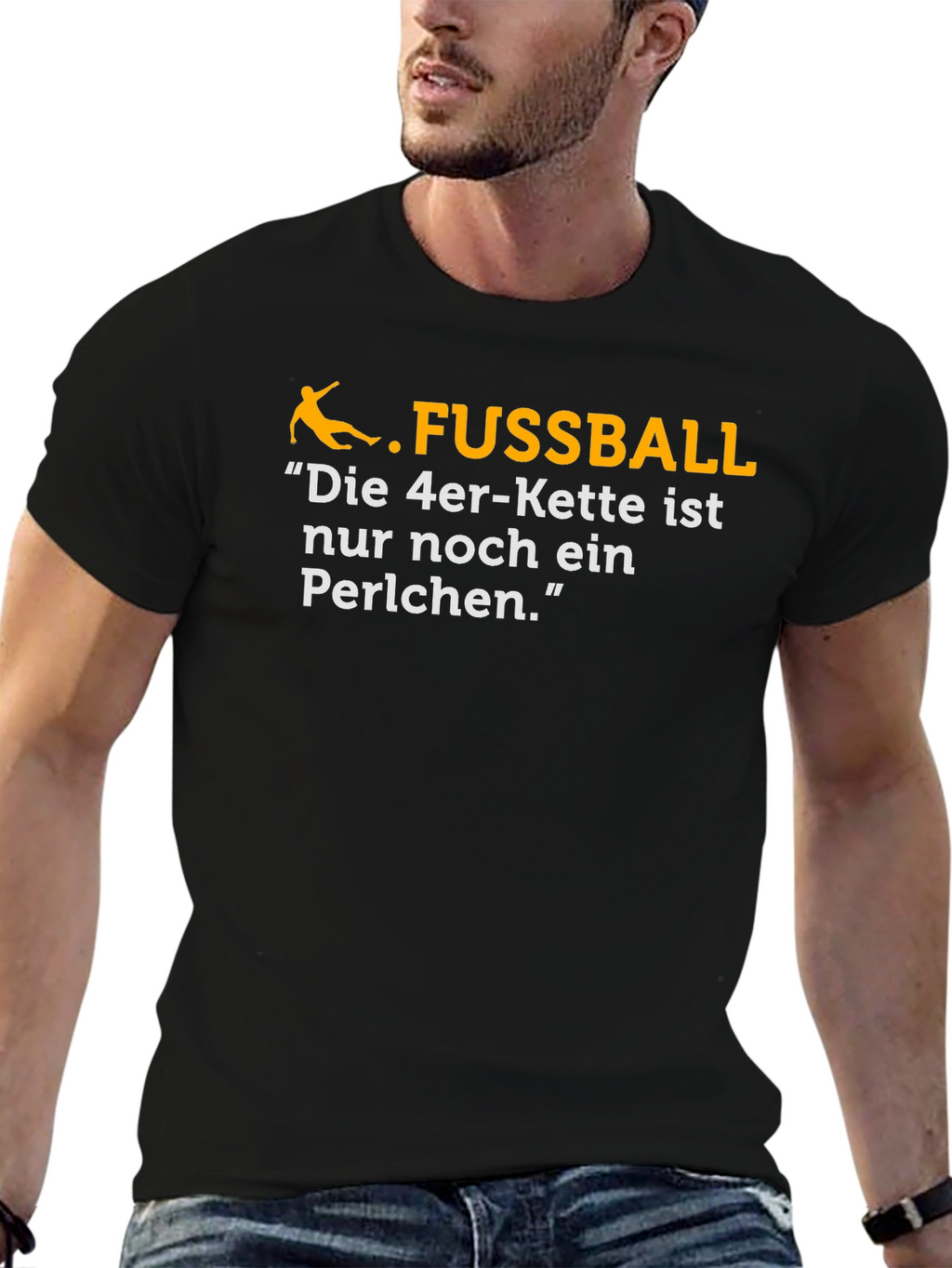 Funny German Soccer T-Shirt - Die 4er-Kette