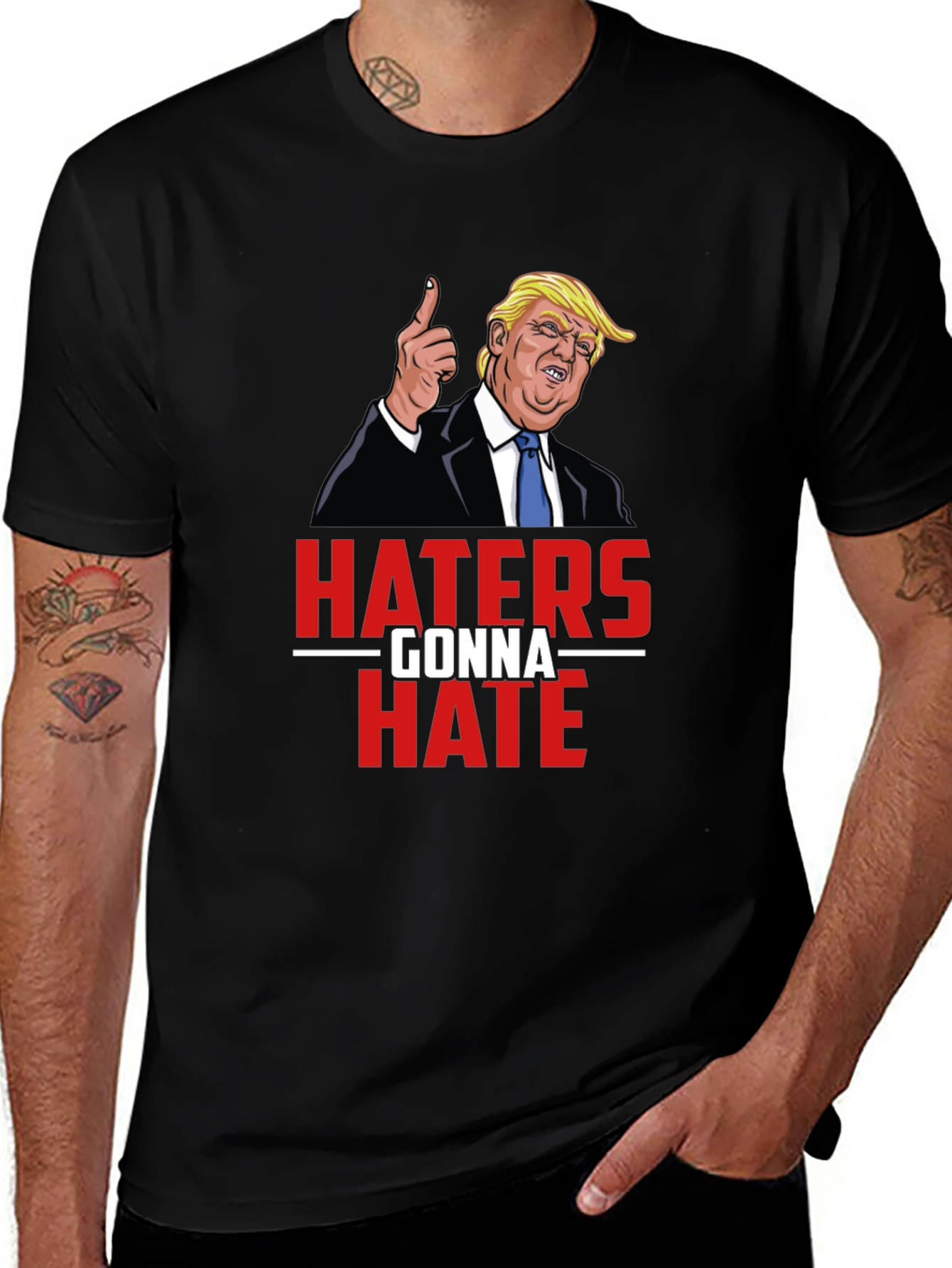 Haters Gonna Hate Trump Graphic Tee