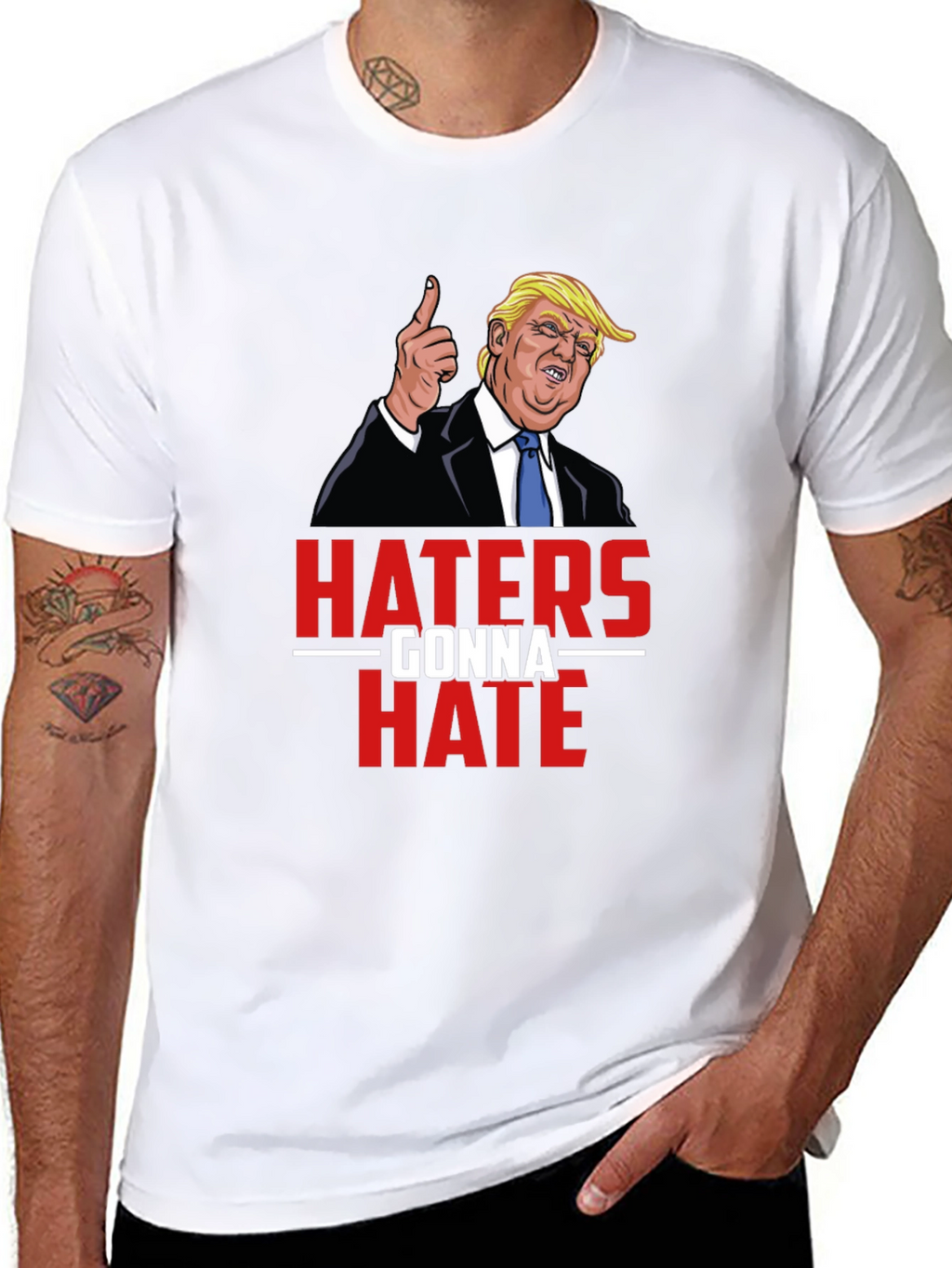 Haters Gonna Hate Trump Graphic Tee
