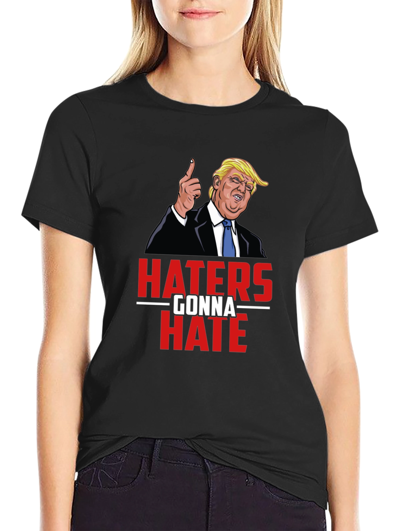 Haters Gonna Hate Trump Graphic Tee