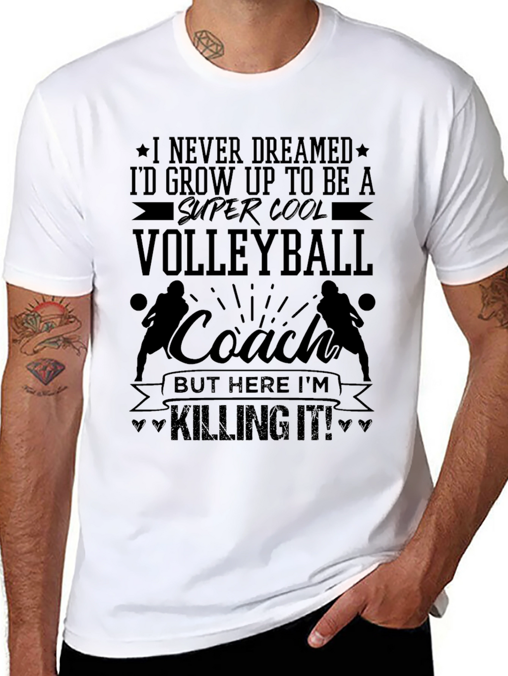 Volleyball Coach T-Shirt - Killing It!