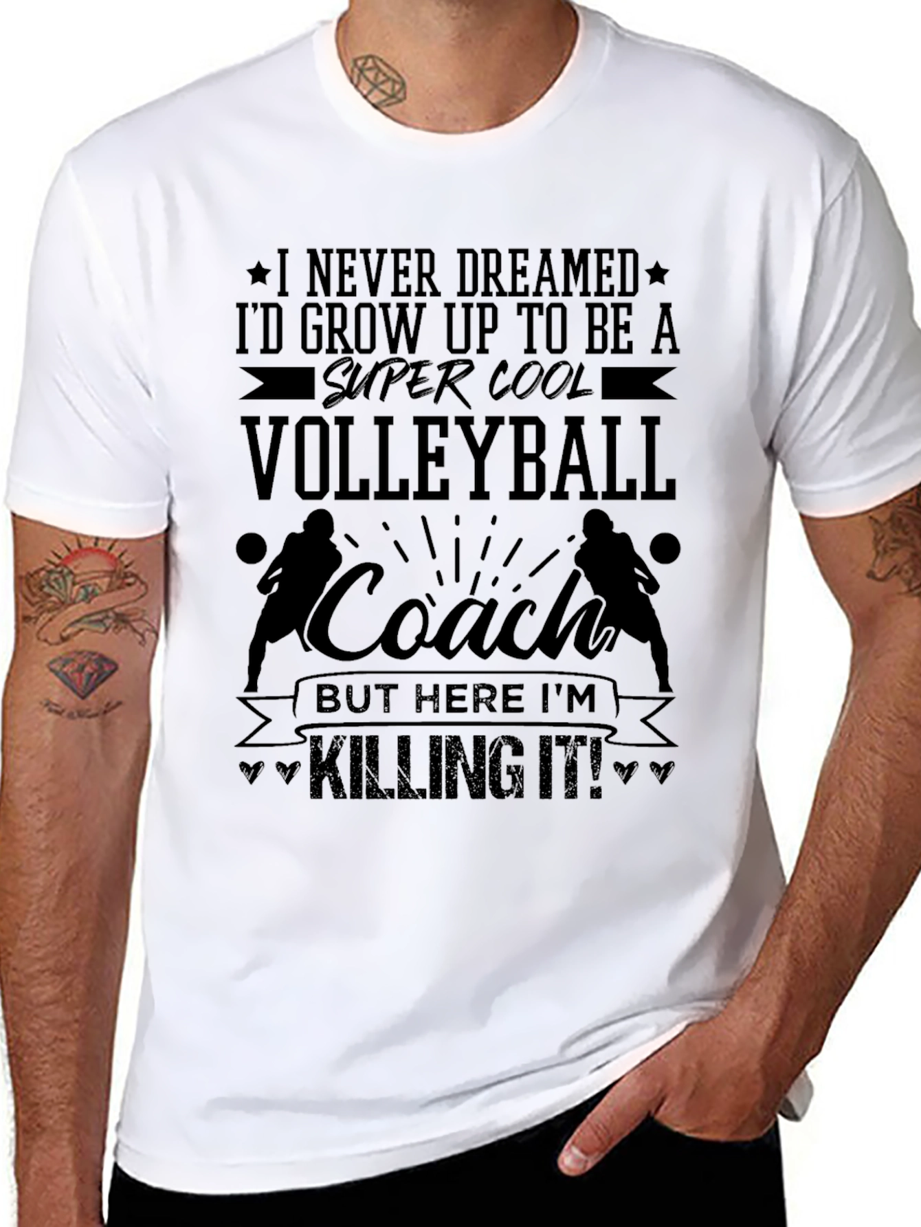 Volleyball Coach T-Shirt - Killing It!