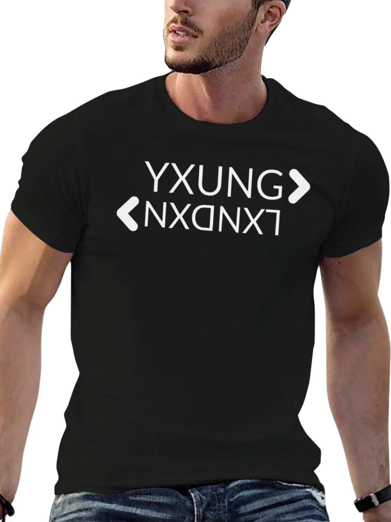 Yxung Nxgnxt Graphic Tee - Trendy Black T-Shirt