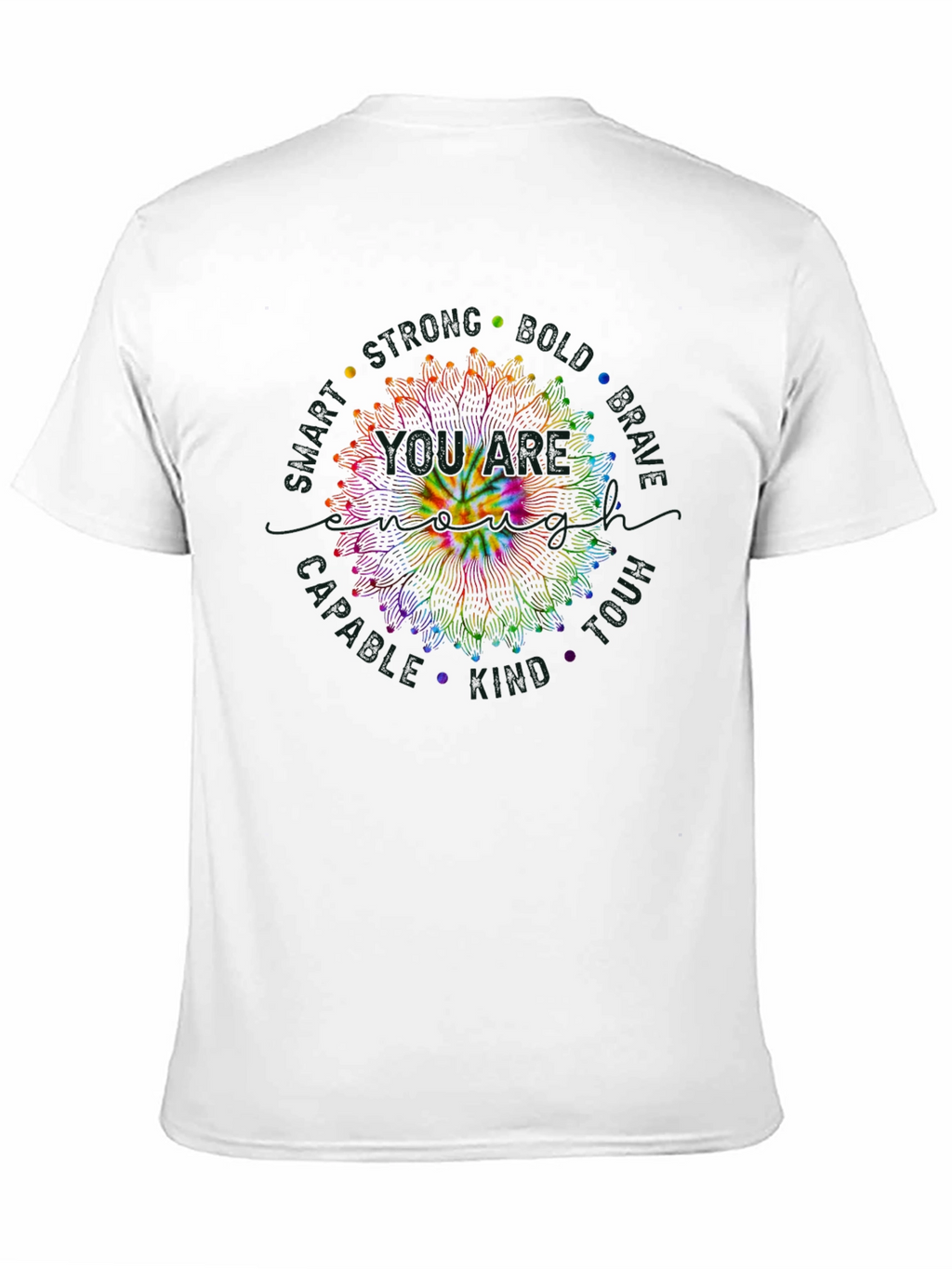 Tie Dye Smiley Face Mandala T-Shirt