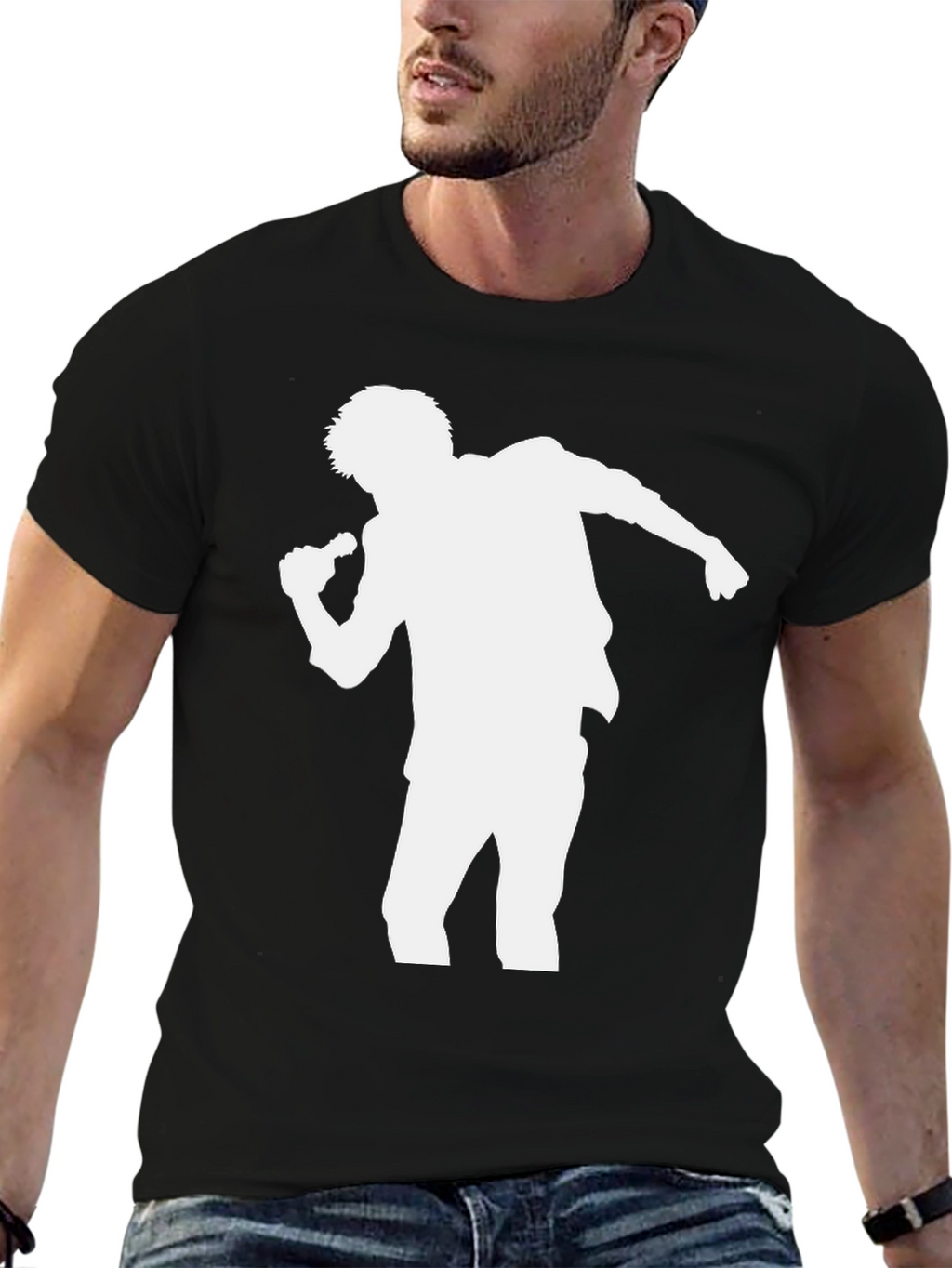 Silhouette Singer Graphic Tee - Black