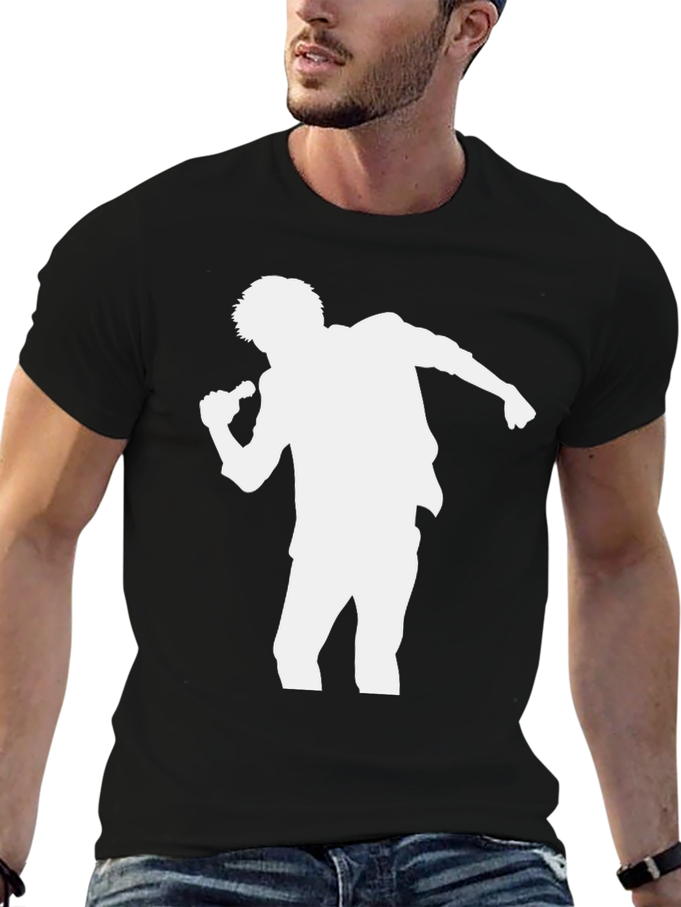 Silhouette Singer Graphic Tee - Black