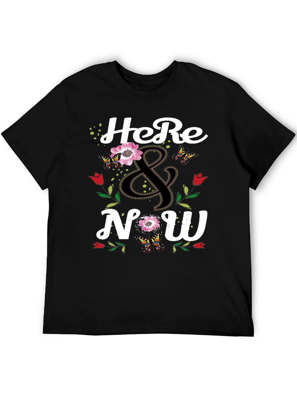 Here & Now Floral Butterfly Graphic Tee