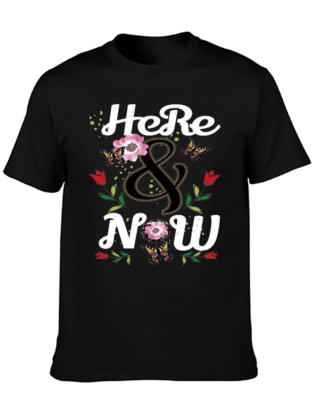 Here & Now Floral Butterfly Graphic Tee