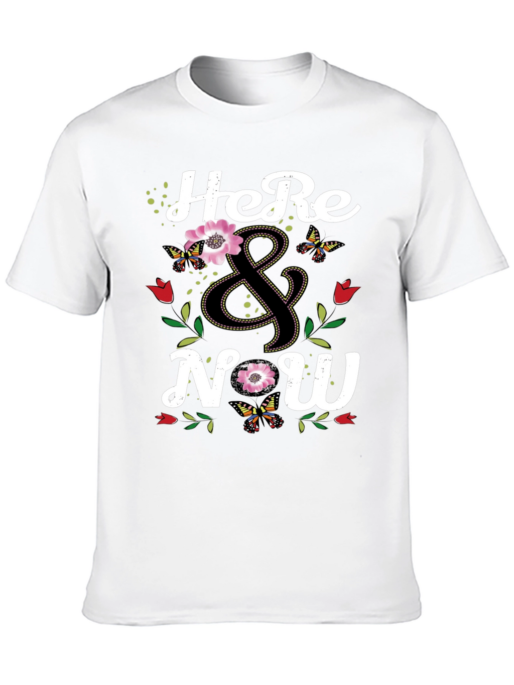 Here & Now Floral Butterfly Graphic Tee