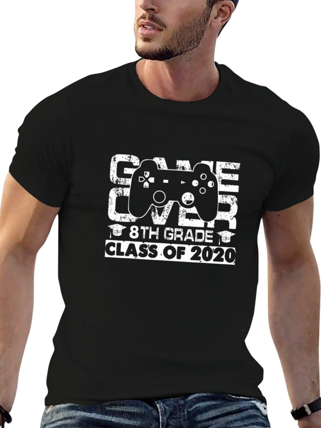 Gamer Over 8th Grade Class of 2020 Graduation T-Shirt