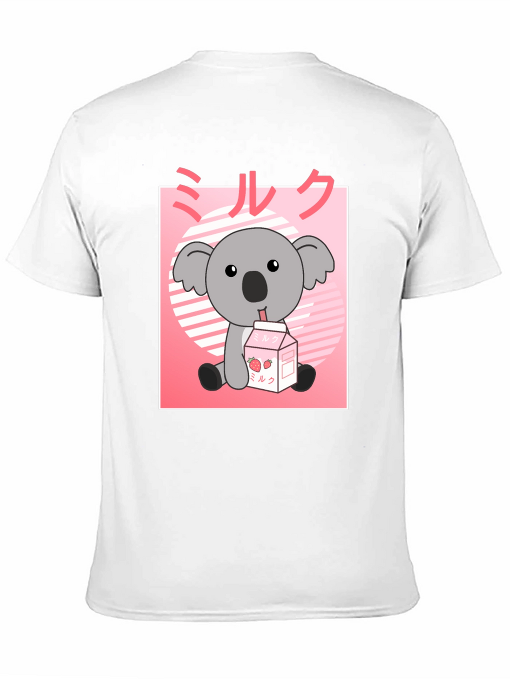 Kawaii Koala Milk T-Shirt - Cute Anime Graphic Tee