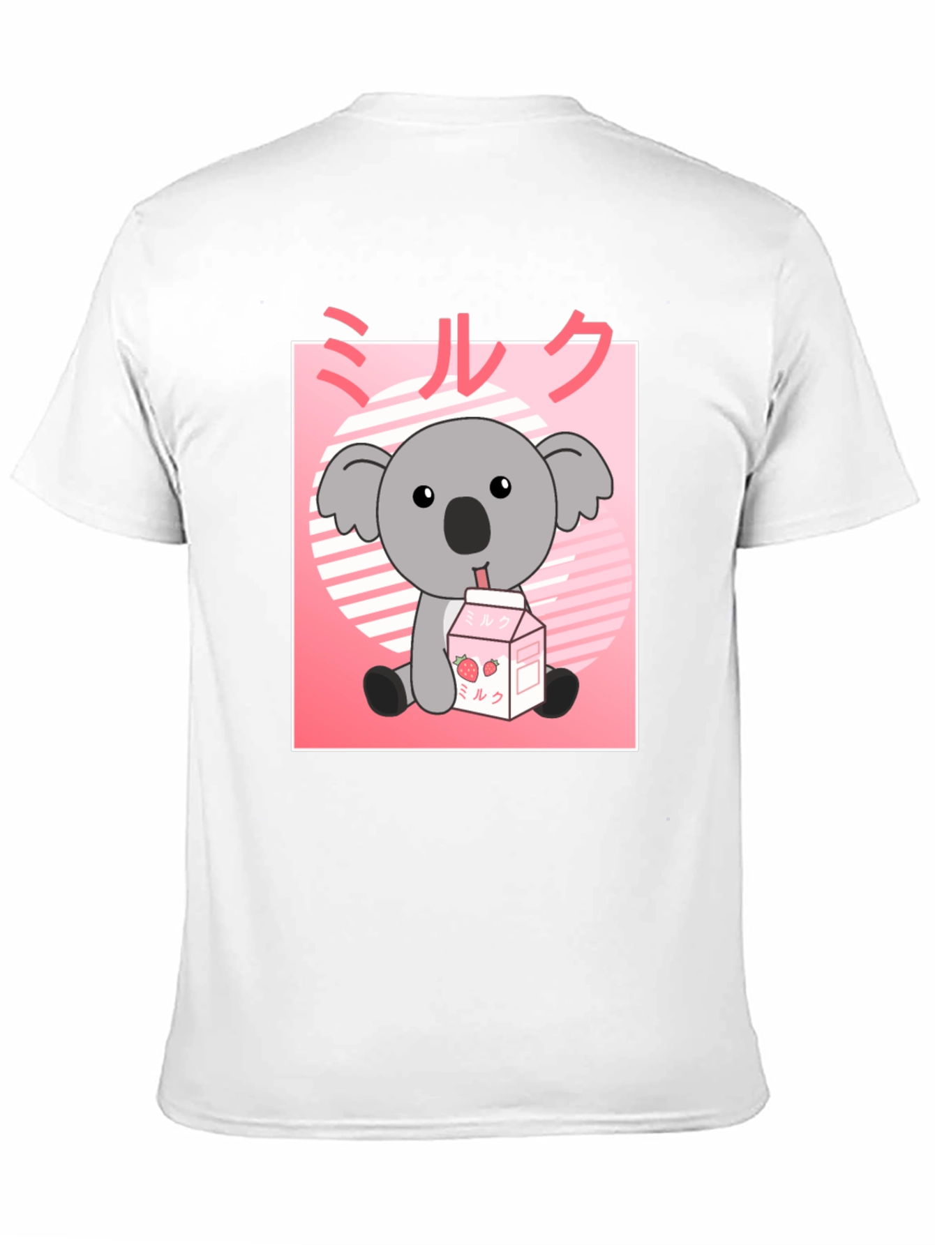 Kawaii Koala Milk T-Shirt - Cute Anime Graphic Tee