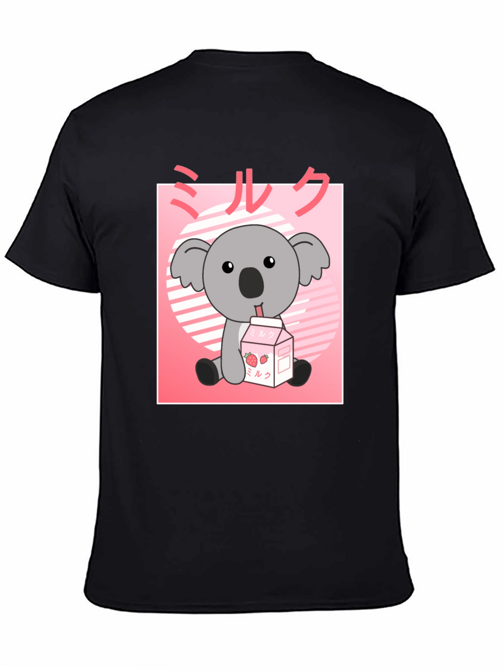 Kawaii Koala Milk T-Shirt - Cute Anime Graphic Tee