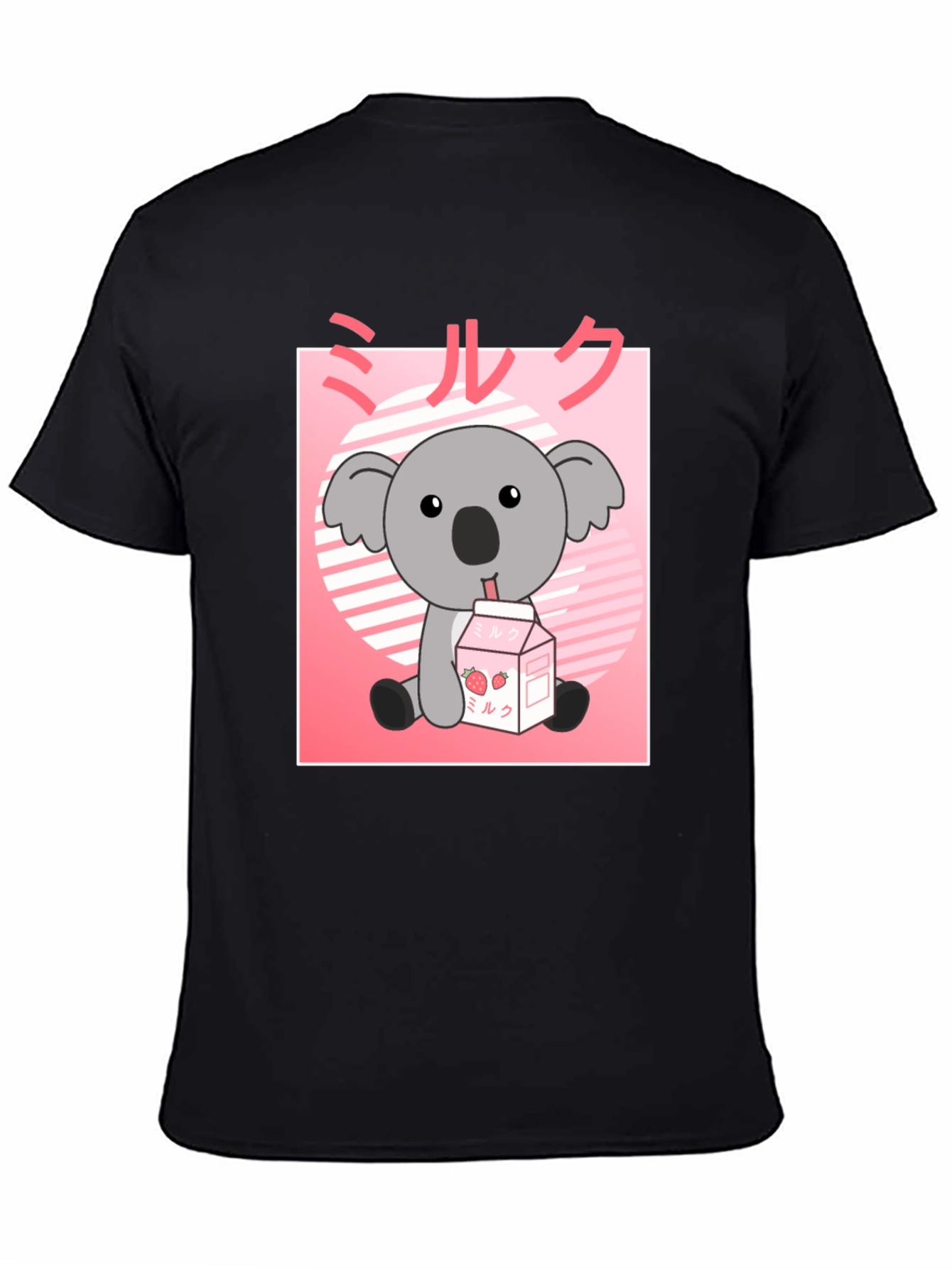 Kawaii Koala Milk T-Shirt - Cute Anime Graphic Tee