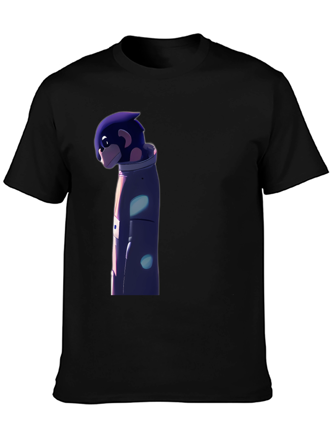 Astronaut Character Graphic Black T-Shirt