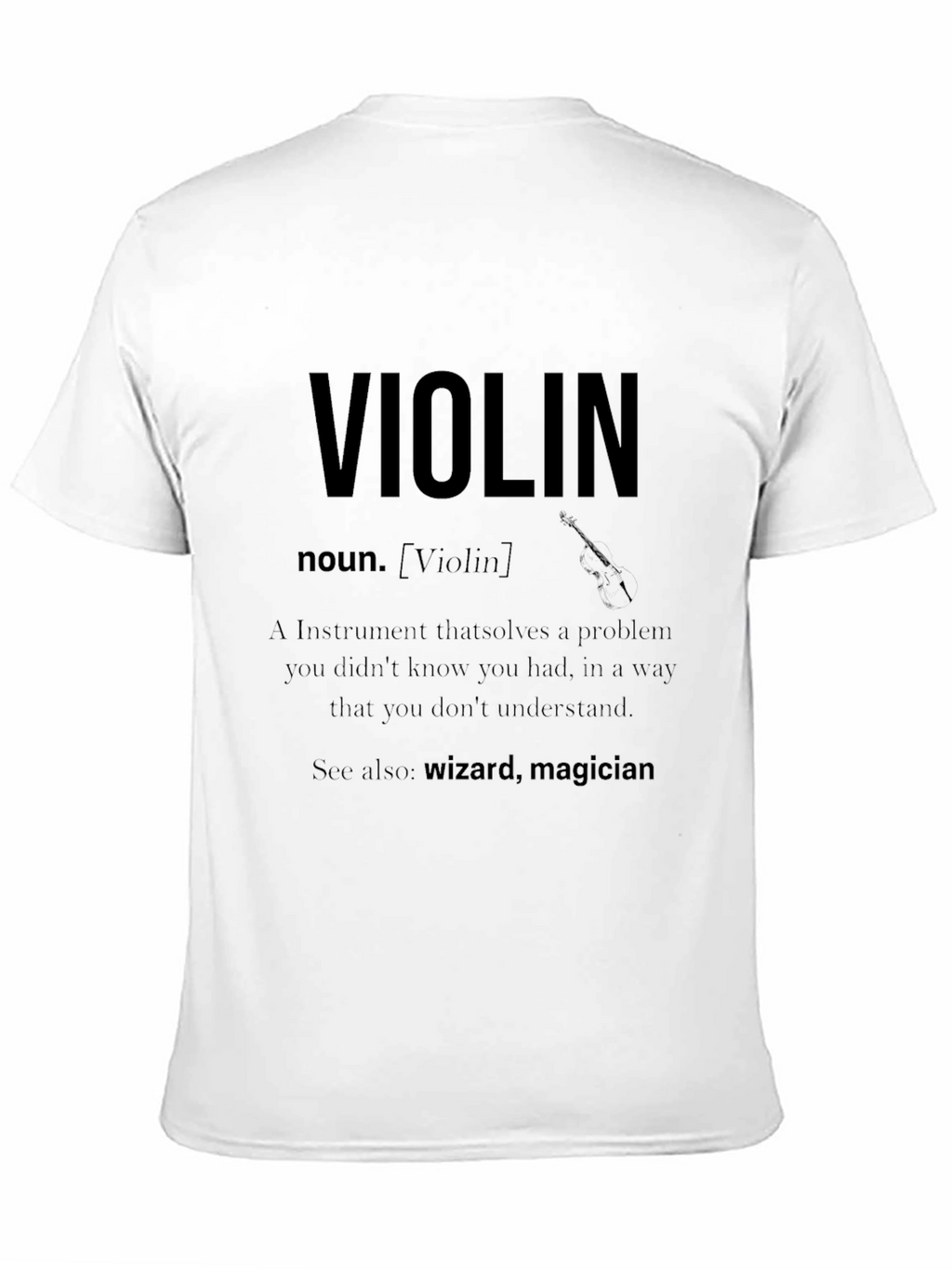 Violin Definition Graphic T-Shirt