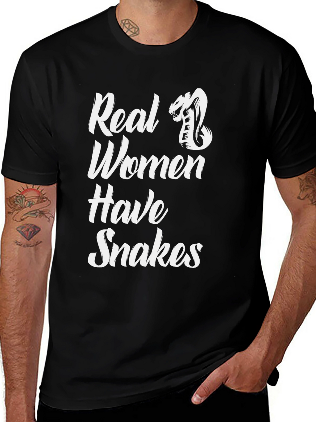 Real Women Have Snakes Graphic Tee