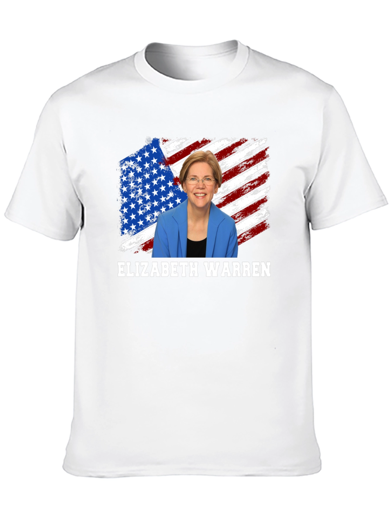 Elizabeth Warren American Flag Graphic Tee