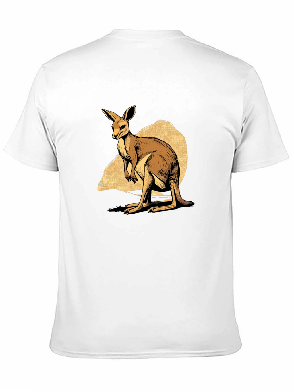 Kangaroo Graphic T-Shirt - Mens Black Tee