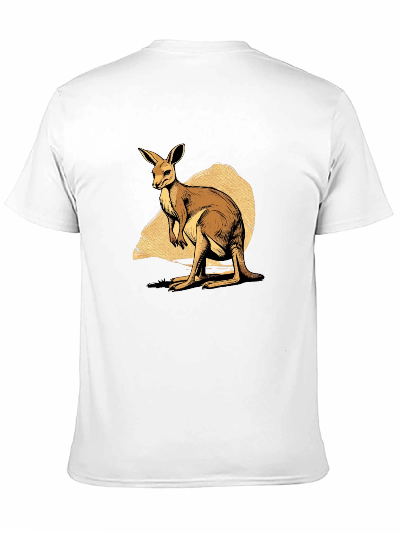 Kangaroo Graphic T-Shirt - Mens Black Tee