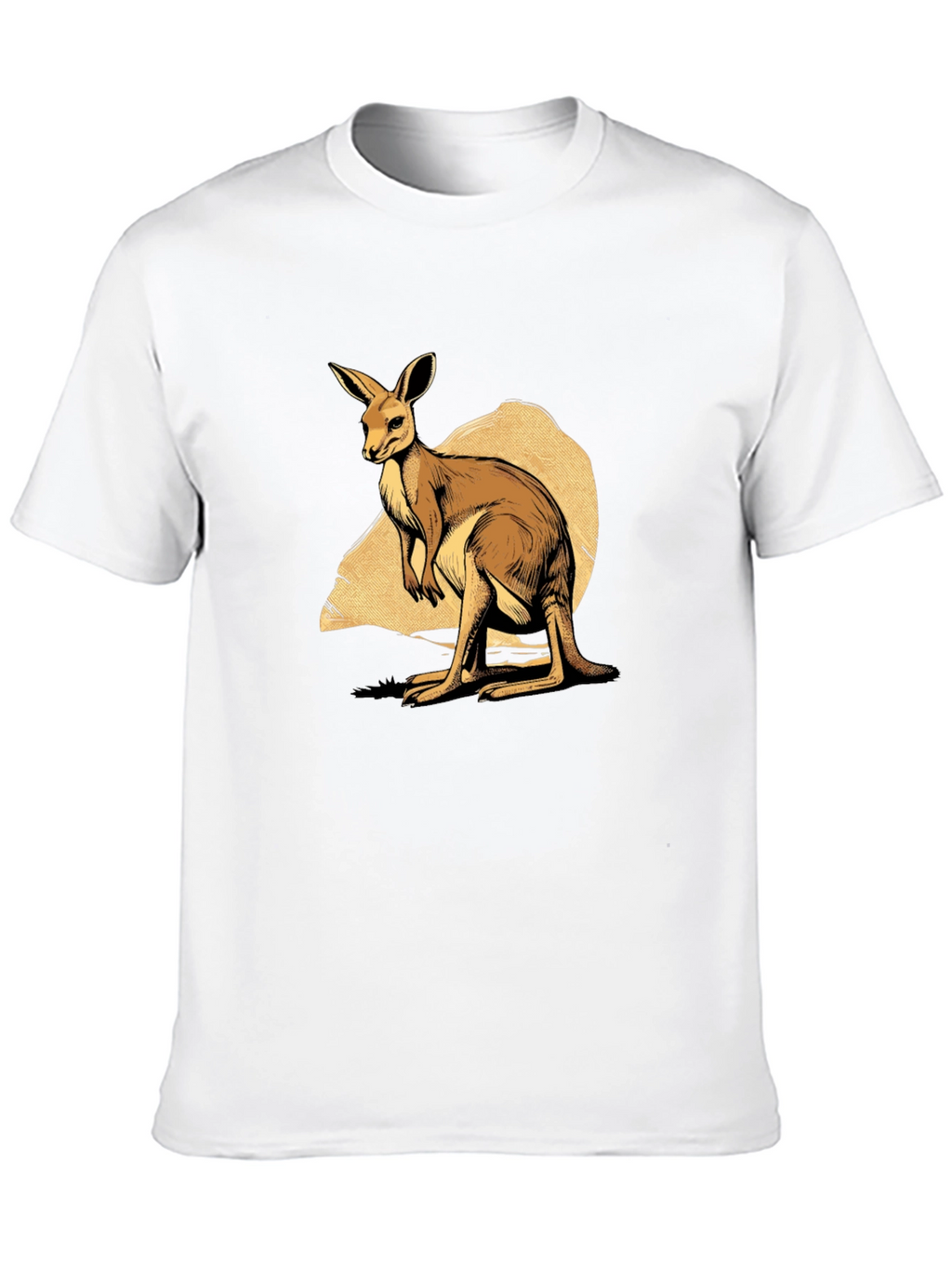 Kangaroo Graphic T-Shirt - Mens Black Tee