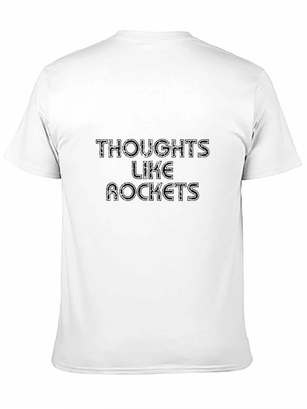 Thoughts Like Rockets Graphic Tee - Black Casual Shirt
