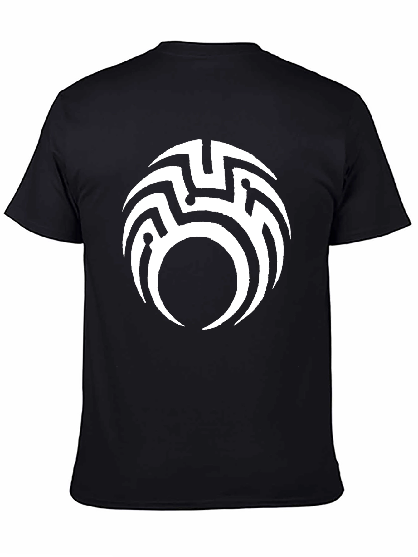 Tribal Maze Graphic Black T-Shirt