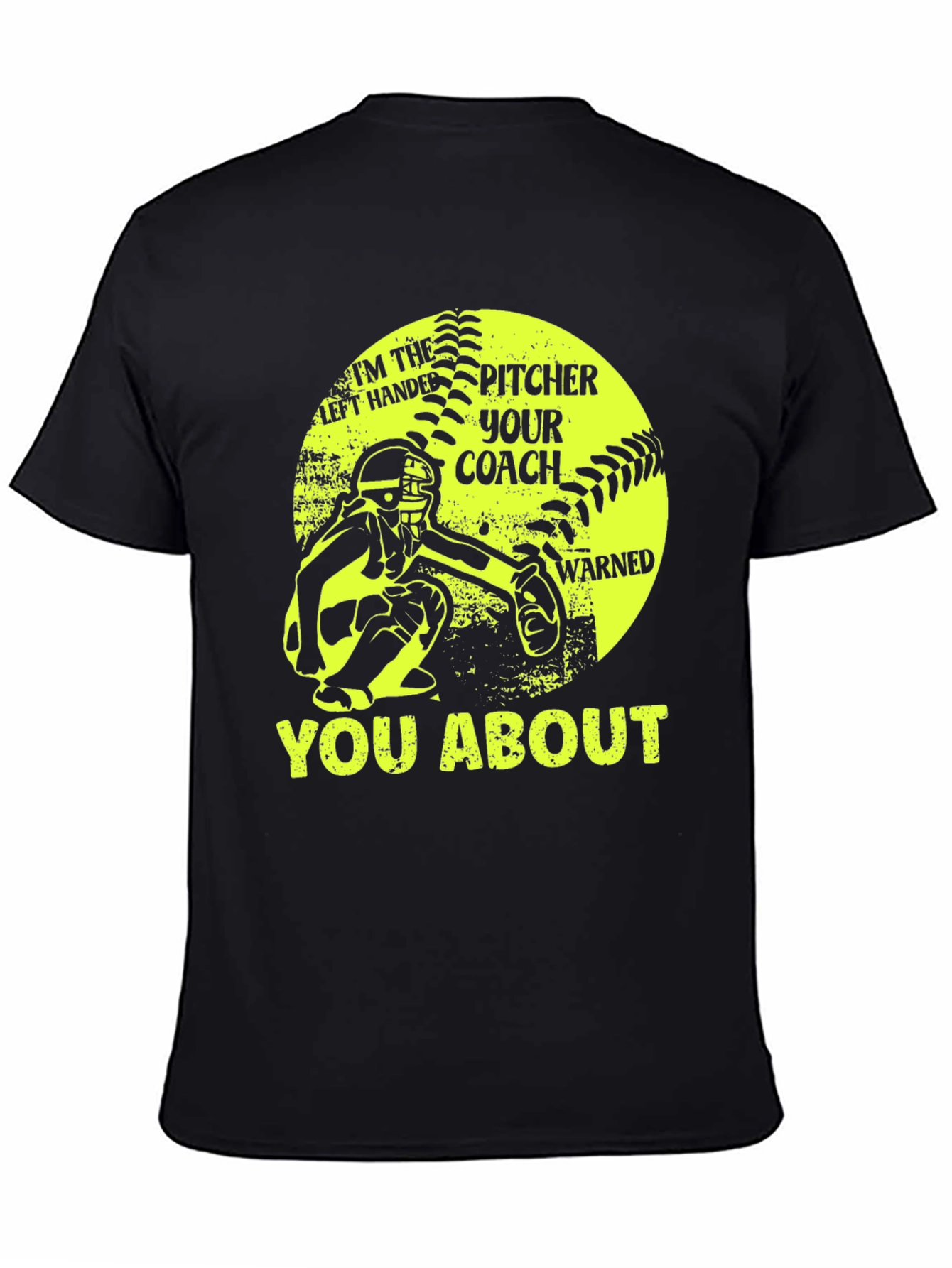 Left Handed Pitcher Warned About T-Shirt