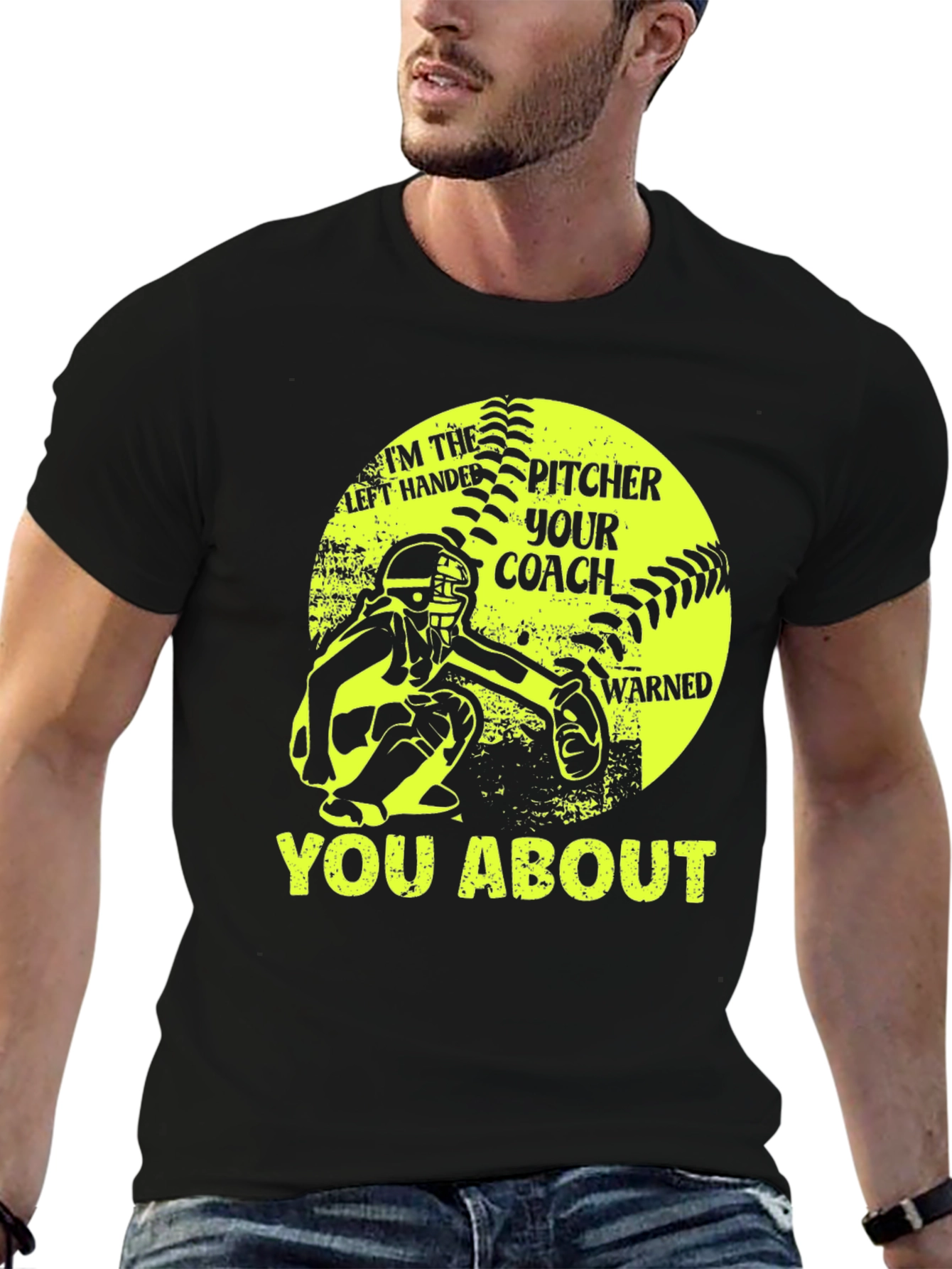 Left Handed Pitcher Warned About T-Shirt