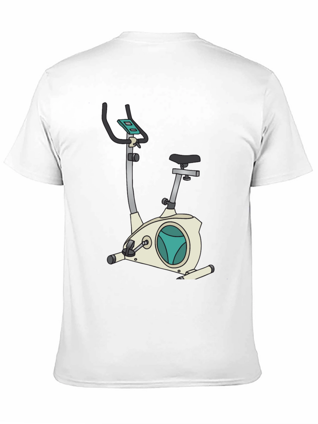 Exercise Bike Graphic Tee - Fitness Fanatic Shirt