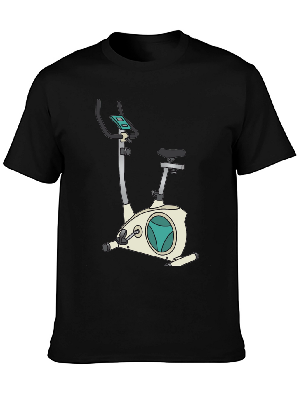 Exercise Bike Graphic Tee - Fitness Fanatic Shirt