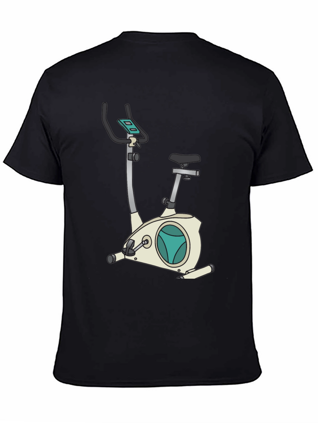 Exercise Bike Graphic Tee - Fitness Fanatic Shirt