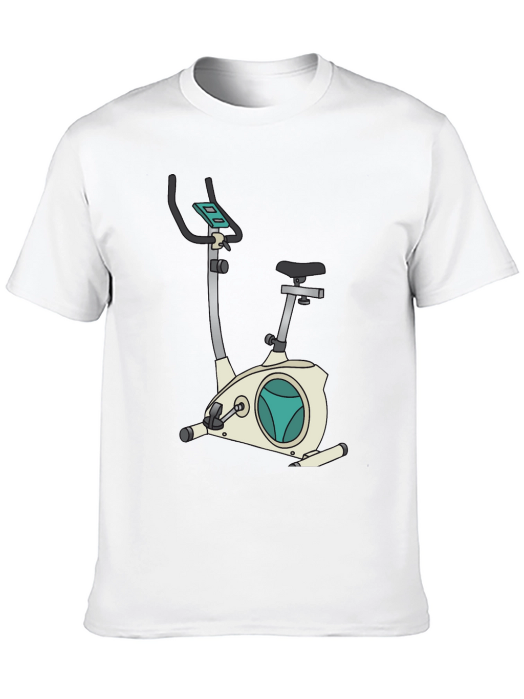 Exercise Bike Graphic Tee - Fitness Fanatic Shirt