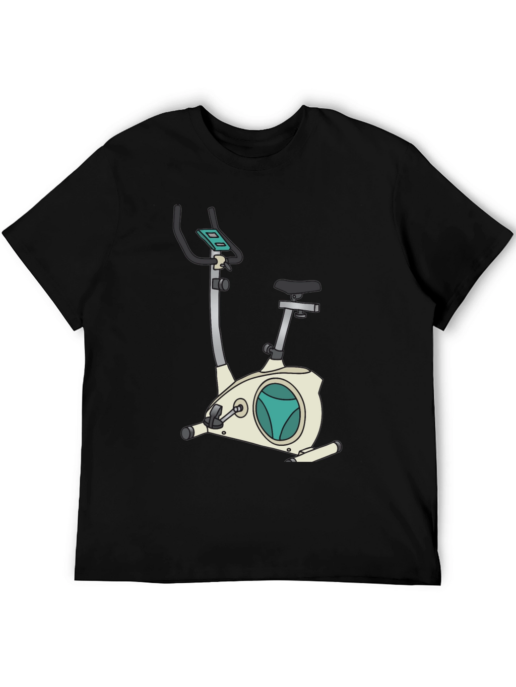 Exercise Bike Graphic Tee - Fitness Fanatic Shirt