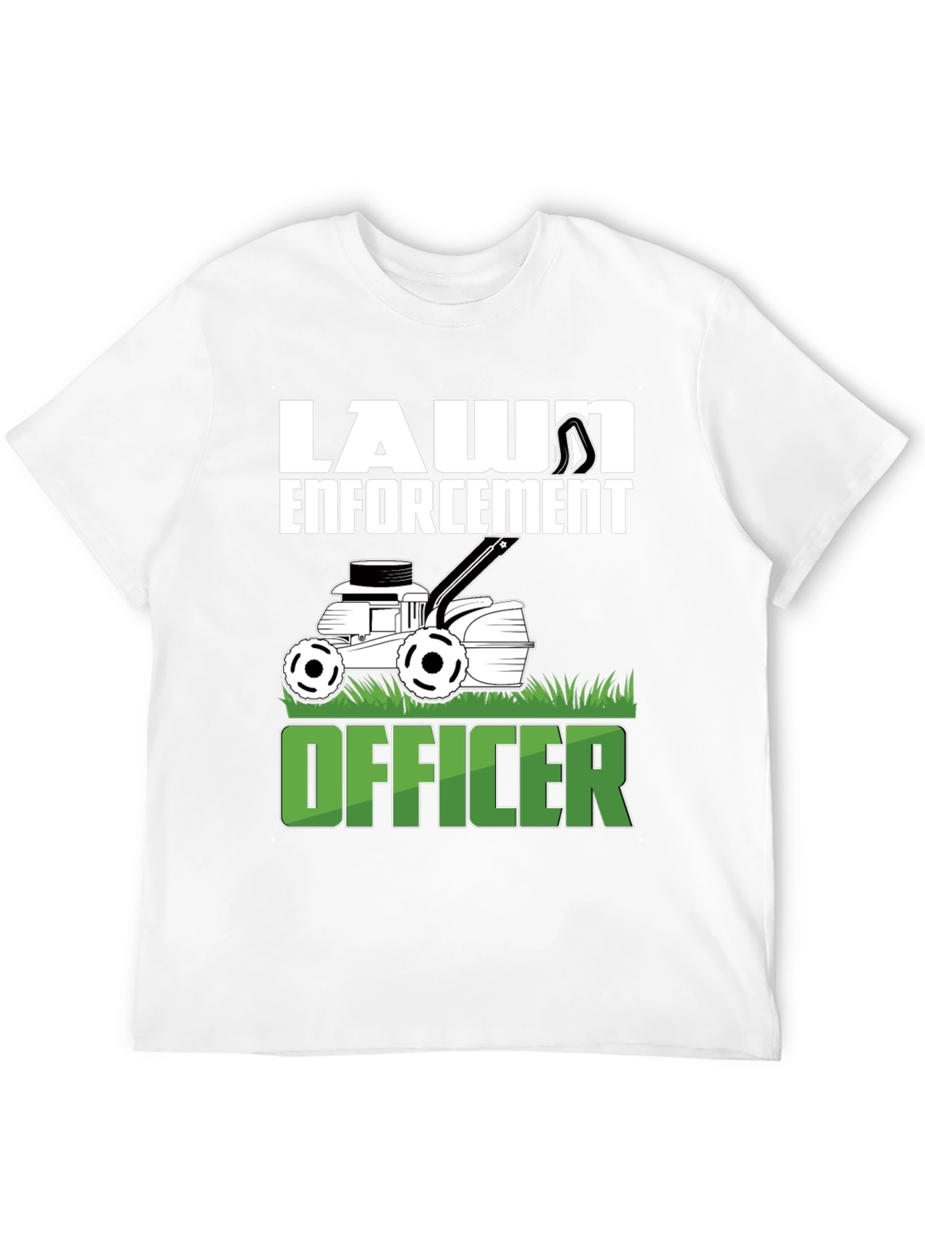 Lawn Enforcement Officer Graphic T-Shirt