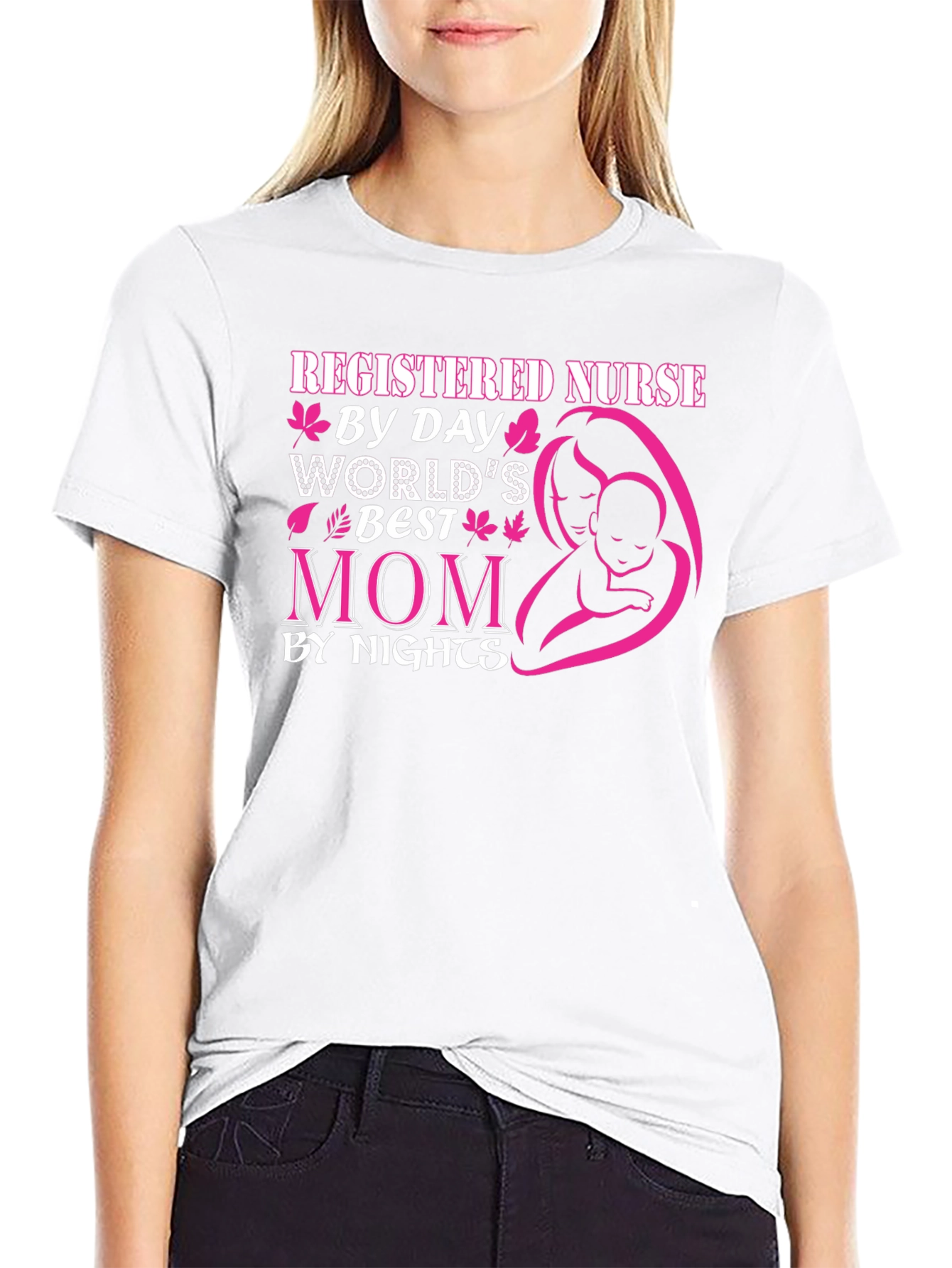 Registered Nurse Mom Graphic T-Shirt