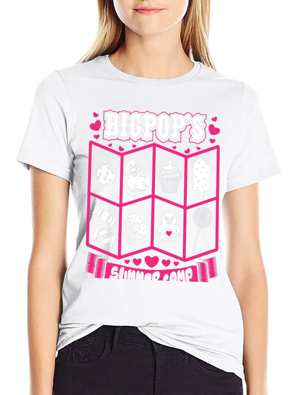 Big Pops Summer Camp Black Tee