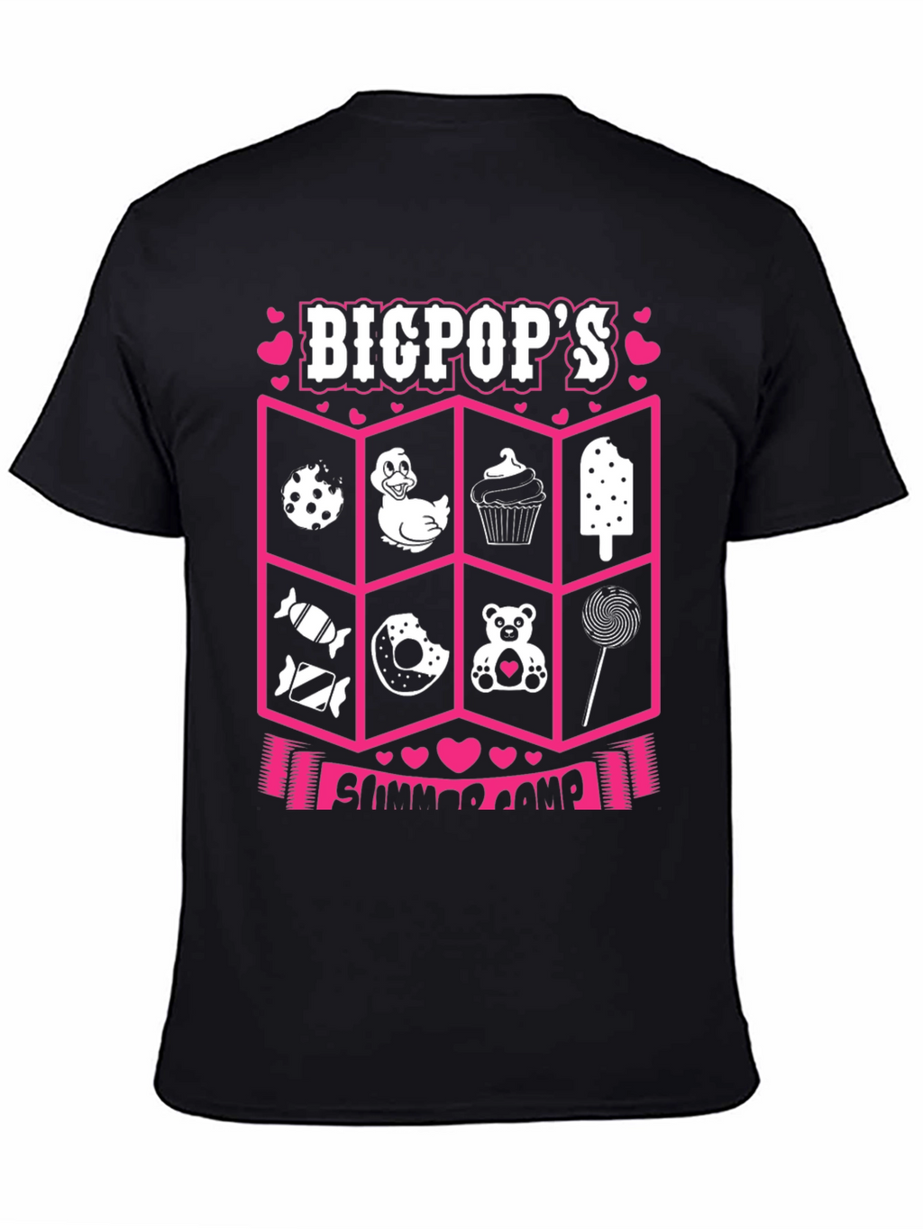 Big Pops Summer Camp Black Tee