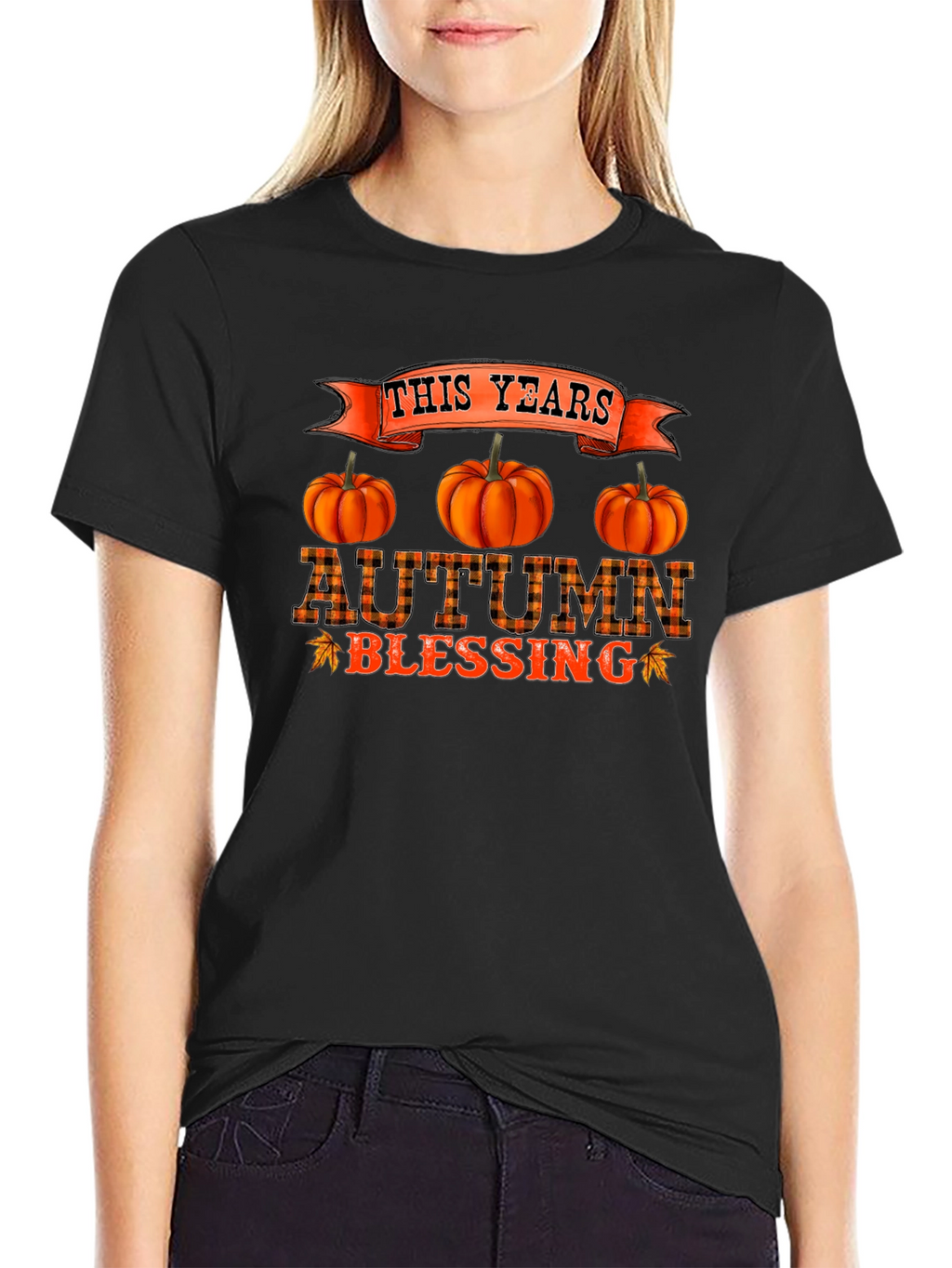 Autumn Blessing Black T-Shirt