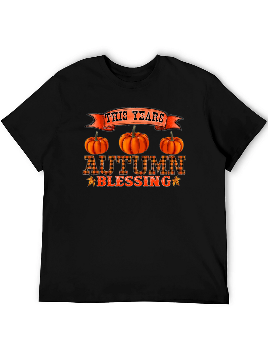 Autumn Blessing Black T-Shirt