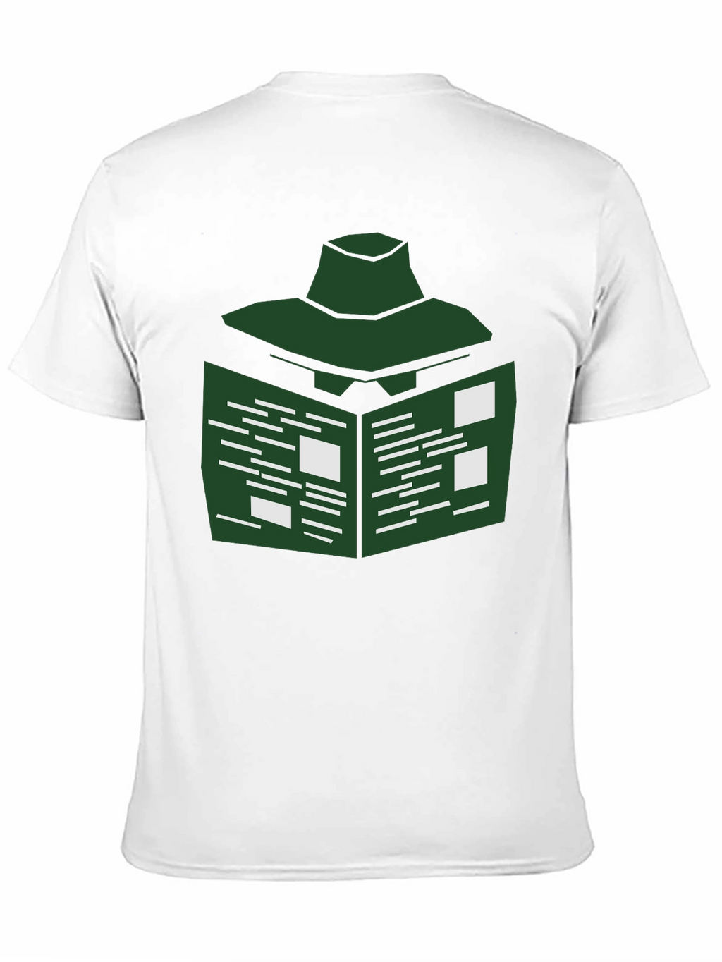 Abstract Green Book T-Shirt - Modern Design