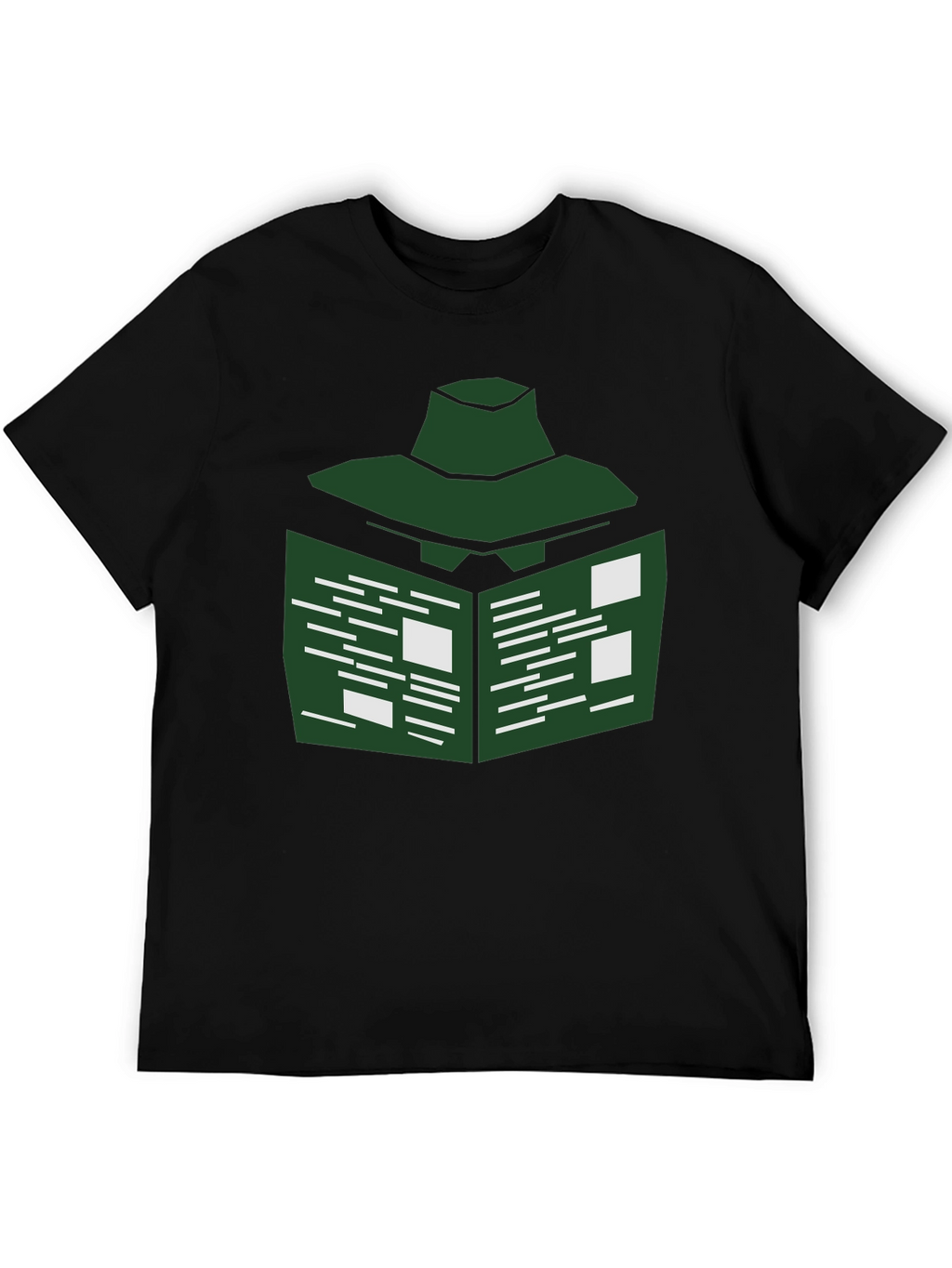 Abstract Green Book T-Shirt - Modern Design