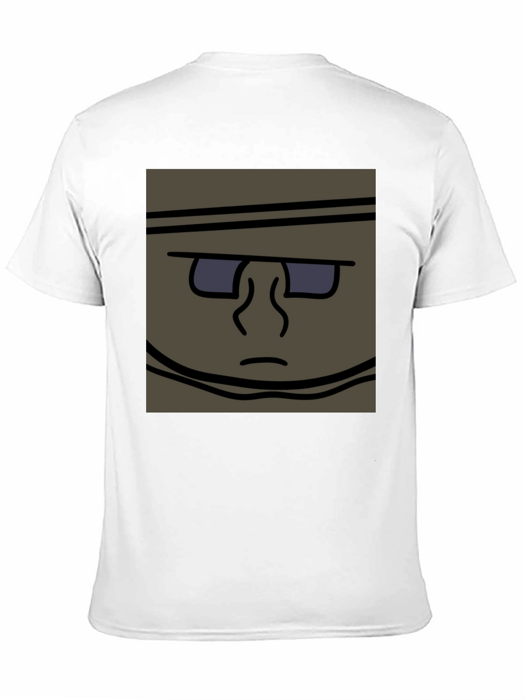 Funky Cartoon Face T-Shirt - Black
