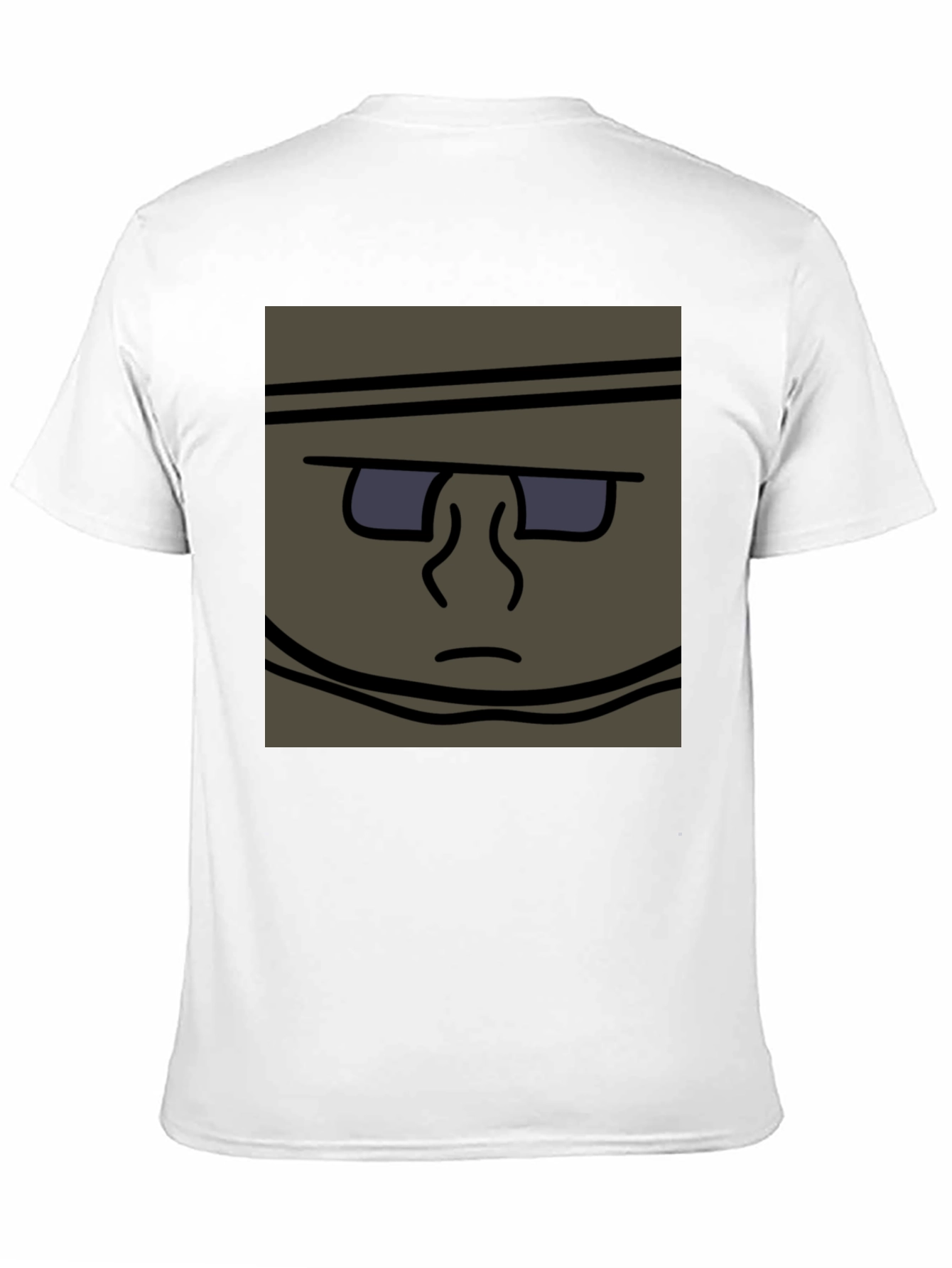 Funky Cartoon Face T-Shirt - Black