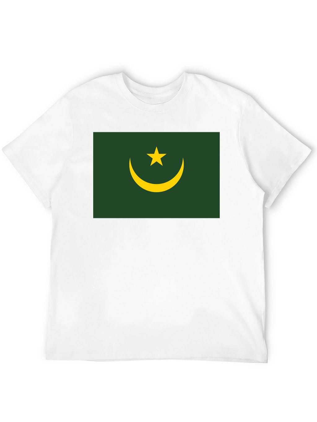 Mauritania Flag T-Shirt - Black Crew Neck Tee