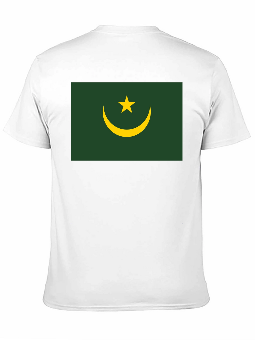 Mauritania Flag T-Shirt - Black Crew Neck Tee