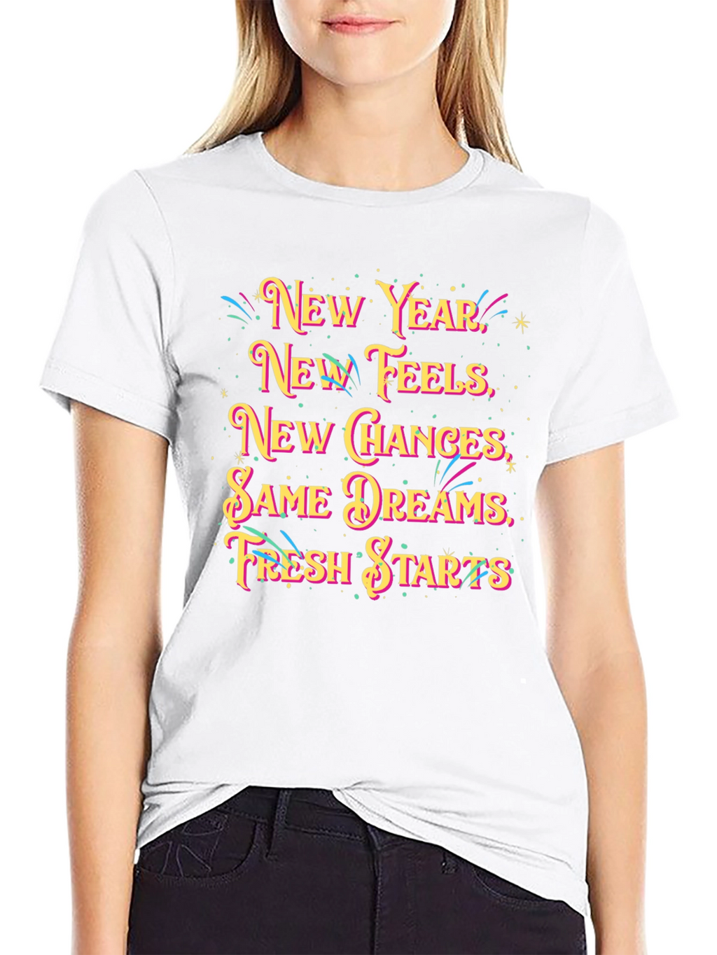 New Year Feels Graphic T-Shirt